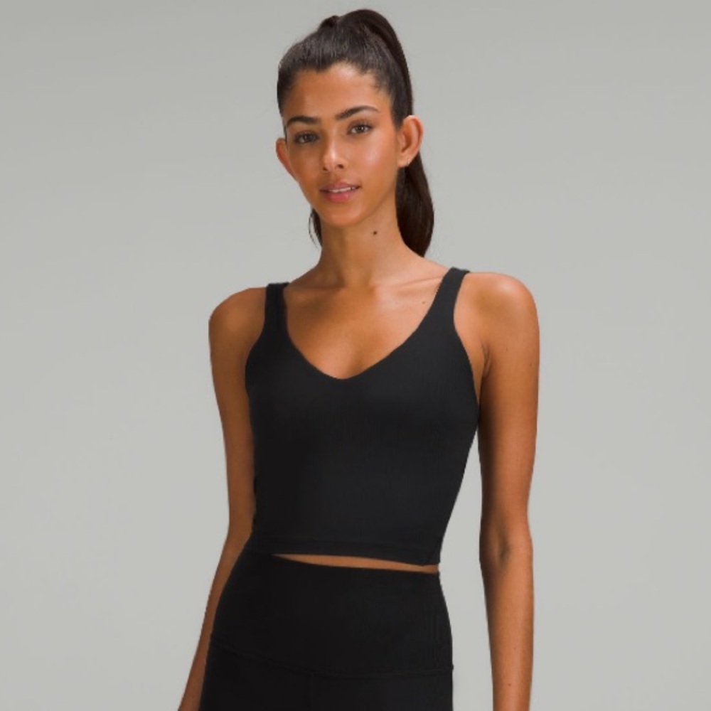 Lululemon black ribbed align tank